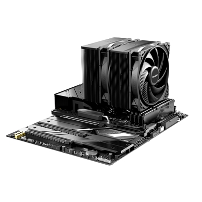 be quiet! Pure Rock Pro 3 CPU Cooler, Black, Universal Socket, 2 x Pure Wings Fans, 2000RPM, only 34.8dB(A) at maximum fan speed, 250W TDP, 3-year manufacturer's warranty image 5