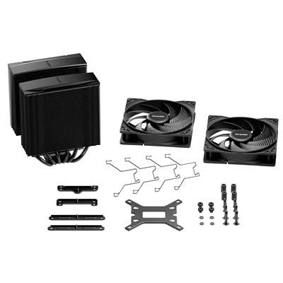 be quiet! Pure Rock Pro 3 CPU Cooler, Black, Universal Socket, 2 x Pure Wings Fans, 2000RPM, only 34.8dB(A) at maximum fan speed, 250W TDP, 3-year manufacturer's warranty image 6