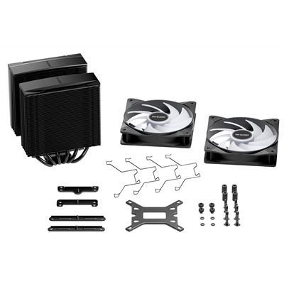 be quiet! Pure Rock Pro 3 LX CPU Cooler, Universal Socket, 2 x Light Wings Fans, 2000RPM, only 34.8dB(A) at maximum fan speed, 250W TDP, 3-year manufacturer's warranty image 6