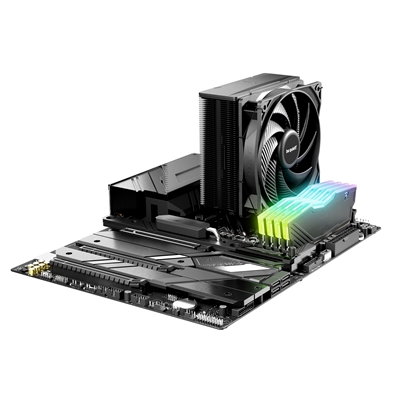 be quiet! Pure Rock 3 CPU Cooler, Universal Socket, Pure Wings 3 PWM Fan, 2000RPM, only 31.2dB(A) at maximum fan speed, 190W TDP, 3-year manufacturer's warranty image 5