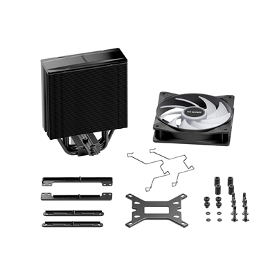 be quiet! Pure Rock 3 LX CPU Cooler, Universal Socket, Pure Wings 3 PWM Fan, 2000RPM, only 31.2dB(A) at maximum fan speed, 190W TDP, 3-year manufacturer's warranty image 6