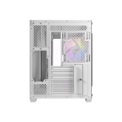 Antec CX800 Mid Tower Gaming Case, 1 x USB 3.0 / 2 x USB 2.0, Tempered Glass Front and Side Window Panel, Dual-Chamber design, 3 x Pre-Installed ARGB LED Fans , ATX, Micro ATX, Mini-ITX Compatible image 3
