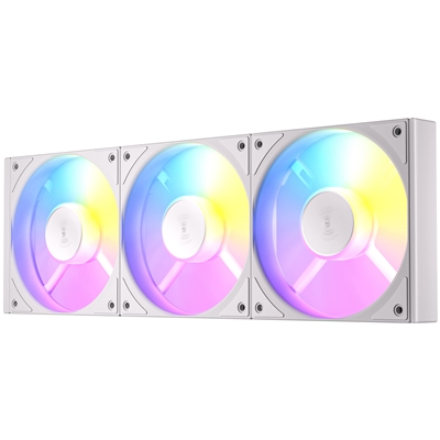 Antec Connect 120 White ARGB 3-Pack 120mm PWM Fans with Daisy Chain Design and Vibration-Absorbing Pads image 2