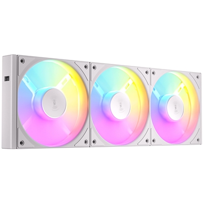 Antec Connect 120 White ARGB 3-Pack 120mm PWM Fans with Daisy Chain Design and Vibration-Absorbing Pads image 5