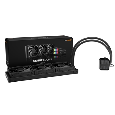 be quiet! Silent Loop 3 420mm All-in-One Liquid CPU Cooler, ARGB Lighting, Silent Wings 4 Fans, 3-Chamber Pump, High-Performance Cooling for Intel & AMD CPUs image 5