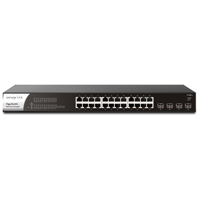 DrayTek VSP1281X-K VigorSwitch P1281x 24 Port Gigabit POE Smart Managed Switch with 4x 10GbE SFP Ports image 3