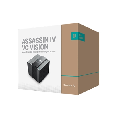 DeepCool Assassin IV VC Vision Dual-Fan CPU Air Cooler with 140mm & 120mm Fans, Vapour Chamber Base, Digital Display for Real-Time Monitoring, Intel & AMD Compatible image 4