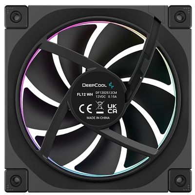 DeepCool FL12 120mm PWM Fan - High Performance, Low Noise, Fluid Dynamic Bearing, 36 ARGB LEDs, 500-2150 RPM, 55 CFM Airflow, 4-Pin PWM Control image 4