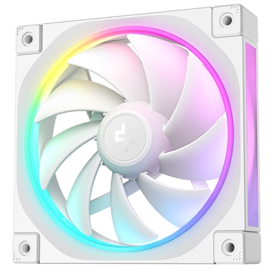 DeepCool FL12 120mm PWM 3 Pack White Fan - High Performance, Low Noise, Fluid Dynamic Bearing, 36 ARGB LEDs, 500-2150 RPM, 55 CFM Airflow, 4-Pin PWM Control image 3