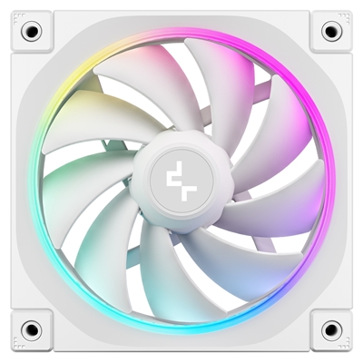 DeepCool FL12 120mm PWM 3 Pack White Fan - High Performance, Low Noise, Fluid Dynamic Bearing, 36 ARGB LEDs, 500-2150 RPM, 55 CFM Airflow, 4-Pin PWM Control image 5
