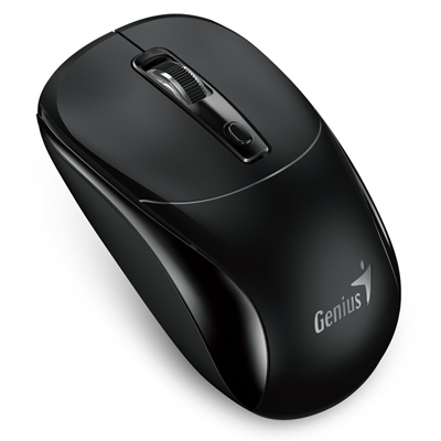 Genius NX-7123 Copilot AI Wireless Mouse, 2.4 GHz with USB Receiver, 1200 DPI, 4 Button with Scroll Wheel, Ambidextrous Design, Black image 2