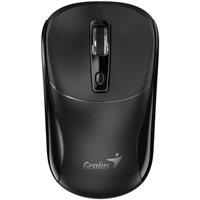 Genius NX-7123 Copilot AI Wireless Mouse, 2.4 GHz with USB Receiver, 1200 DPI, 4 Button with Scroll Wheel, Ambidextrous Design, Black image 3