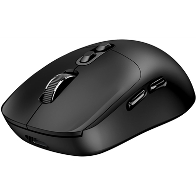Genius AI Copilot Wireless Bluetooth Silent Mouse, Blutooth & 2.4 GHz, Adjustable DPI levels up to 16000 DPI, 7 Button with Scroll Wheel, Black image 3