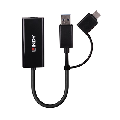 Lindy USB 3.2 Gen 1 Gigabit Ethernet Converter, Bus-Powered, No External Power Supply Required image 2