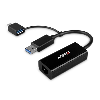 Lindy USB 3.2 Gen 1 Gigabit Ethernet Converter, Bus-Powered, No External Power Supply Required image 5