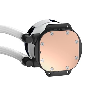 Antec Vortex Lum 360 ARGB White CPU Liquid Cooler - Intel & AMD Compatible, 3 x 120mm ARGB Fans, Suspended Spiral Pump Head, Enhanced Cooling Performance image 4