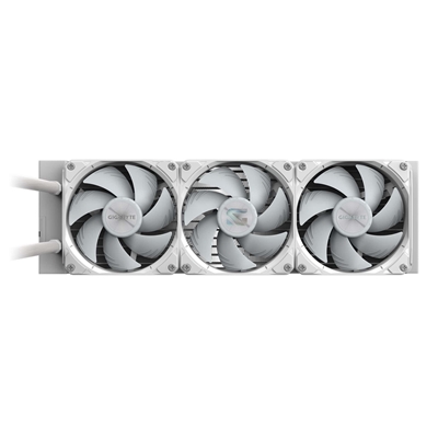 GIGABYTE GP-GIGABYTE Gaming ICE 360 All-in-One Liquid CPU Cooler – 360mm Radiator, ARGB Lighting, Teflon Tubing, and Magnetic Rotating Cover image 4