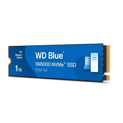 WD Blue SN5000 (WDS100T4B0E-00CNZ0) 1TB NVMe SSD, M.2 Interface, PCIe Gen4, 2280, Read 5150MB/s, Write 4900MB/s, 5 Year Warranty image 2