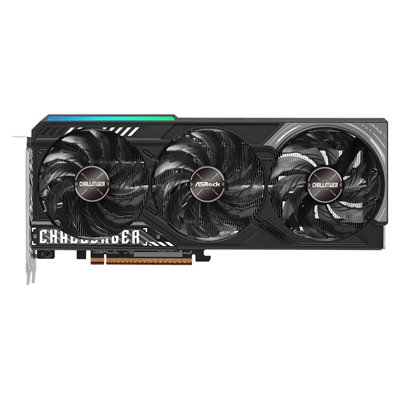 ASRock AMD Radeon RX 9070 Challenger OC 16GB GDDR6 Graphics Card, 3584 Streams, 2520 MHz Boost Clock, Triple Fan, RGB, 3x DisplayPorts / 1x HDMI Port image 2