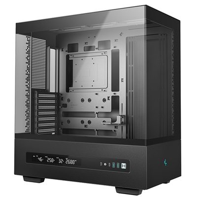 DeepCool CH690 Digital ATX Mid-Tower Case, High-Airflow PC Case with Semi-Glass Panel, USB-C Port, Support for 420mm Radiator, 450mm GPU, ATX PSU, Black image 2
