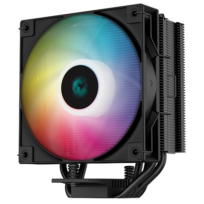 DeepCool AG400 Black ARGB V2 CPU Air Cooler, 120mm PWM Fan, 4 Direct Touch Heat Pipes, Addressable RGB, LGA1851/1700/1200, AM5/AM4 Compatible, High-Performance Single Tower Cooler image 2