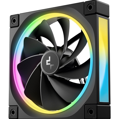 DeepCool FL12 120mm PWM 3 Pack Reverse Fan - High Performance, Low Noise, Fluid Dynamic Bearing, 36 ARGB LEDs, 500-2150 RPM, 55 CFM Airflow, 4-Pin PWM Control image 2