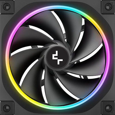 DeepCool FL12 120mm PWM 3 Pack Reverse Fan - High Performance, Low Noise, Fluid Dynamic Bearing, 36 ARGB LEDs, 500-2150 RPM, 55 CFM Airflow, 4-Pin PWM Control image 4
