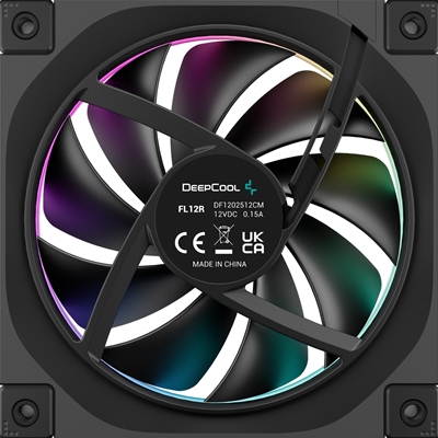 DeepCool FL12 120mm PWM 3 Pack Reverse Fan - High Performance, Low Noise, Fluid Dynamic Bearing, 36 ARGB LEDs, 500-2150 RPM, 55 CFM Airflow, 4-Pin PWM Control image 5