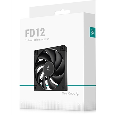 DeepCool FD12 120mm PWM Case Fan, High Airflow, Low Noise, Hydro Bearing, Daisy-Chain 8-Pin Connector, Black, Single Pack image 6