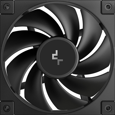 DeepCool FD12 120mm Case Fan 3-Pack, PWM Control, High Airflow, Low Noise, Hydro Bearing, Black, Anti-Vibration Pads, 4-Pin Connector image 4