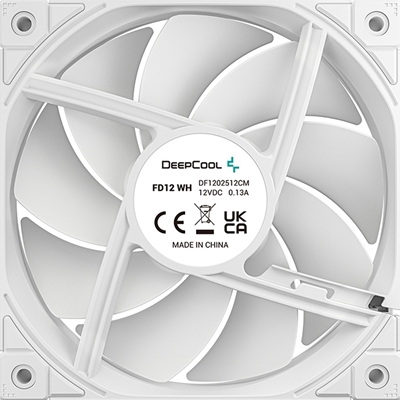 DeepCool FD12 120mm Case Fan 3-Pack, PWM Control, High Airflow, Low Noise, Hydro Bearing, White, Anti-Vibration Pads, 4-Pin Connector image 4