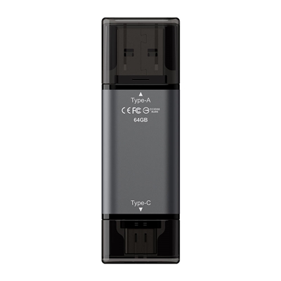 Team TX1364GC01 2 in 1 Dual OTG 64GB Flash Drive, X1 USB 3.2 Gen1, Type C & A, Plug and Play image 5