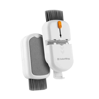 ColorWay CW-1111 10-in-1 Electronics Cleaning Kit Designed For Safely Cleaning Headphones, Keyboards, Screens and Cameras. Includes A Retractable Brush, Flocked Sponge, Microfiber Wipes, Screen Cleaner Spray, Key Remover, In A Compact Case Featuring A Pho image 4