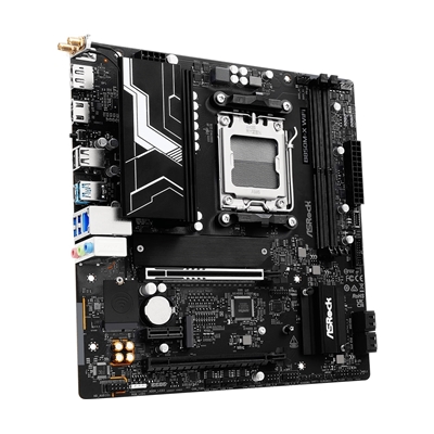 ASRock B850M-X WiFi R2.0 AMD AM5 Socket Motherboard, Micro-ATX, 2x DDR5 Slots, 2x M.2 Sockets, 2.5GbE LAN, Wi-Fi 6E, 1x DisplayPort / 1x HDMI Port image 4