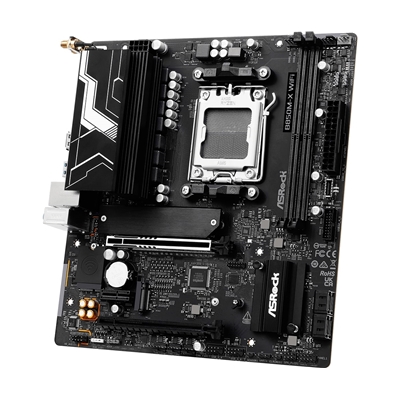ASRock B850M-X WiFi R2.0 AMD AM5 Socket Motherboard, Micro-ATX, 2x DDR5 Slots, 2x M.2 Sockets, 2.5GbE LAN, Wi-Fi 6E, 1x DisplayPort / 1x HDMI Port image 5