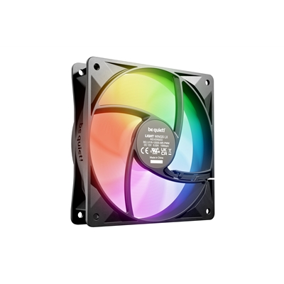 be quiet! Light Wings LX 120mm PWM Reverse, Black, ARGB Lighting, High Airflow, 60,000 Hours, 3 year warranty image 4