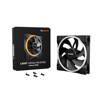 be quiet! Light Wings 140mm PWM Reverse, ARGB Lighting, Ultra-Quiet Operation Max 25.5dB(A), High Airflow, 60,000 Hours image 5