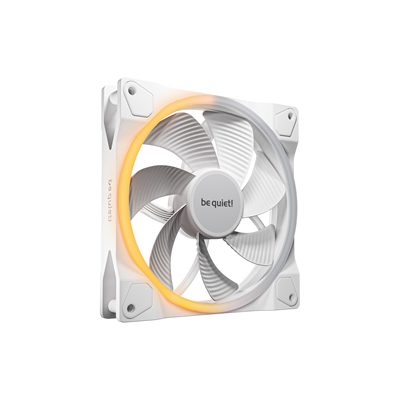 be quiet! Light Wings 140mm PWM Reverse, White, ARGB Lighting, Ultra-Quiet Operation Max 25.5dB(A), High Airflow, 60,000 Hours image 2