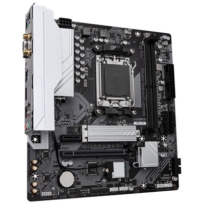 Gigabyte B650M GAMING WIFI6E (rev. 1.2) AMD AM5 Socket Motherboard, 2x DDR5 DIMM Slots, 1x M.2 Sockets, 2.5GbE LAN, Wi-Fi 6E, 1x D-Sub / 1x HDMI Port image 3