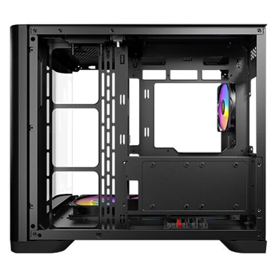 ANTEC Constellation C5 Curve Black ARGB Case, Curved Glass Panels, Dual Chamber, Support back-connect motherboards, 4 x ARGB PWM fans with built-in fan controller, ATX, Micro-ATX, ITX image 3