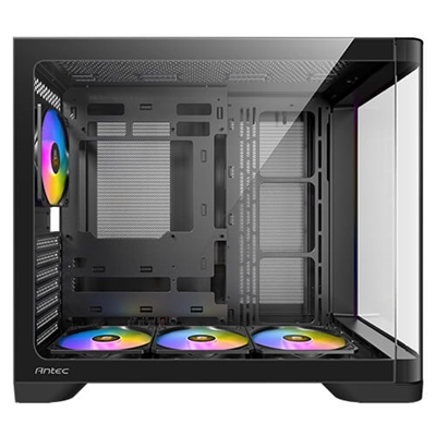ANTEC Constellation C5 Curve Black ARGB Case, Curved Glass Panels, Dual Chamber, Support back-connect motherboards, 4 x ARGB PWM fans with built-in fan controller, ATX, Micro-ATX, ITX image 4