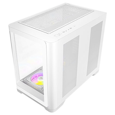 ANTEC Constellation C5 Curve White ARGB Case, Curved Glass Panels, Dual Chamber, Support back-connect motherboards, 4 x ARGB PWM fans with built-in fan controller, ATX, Micro-ATX, ITX image 3