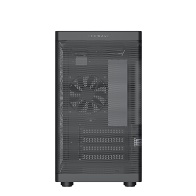 TecWare Fusion 3 mATX Compact PC Case, High Airflow SFF Chassis, 3 Fans Included, Top-Mount ATX/SFX PSU Support, USB-C, Supports 280mm GPU & Dual Radiators, Black image 2