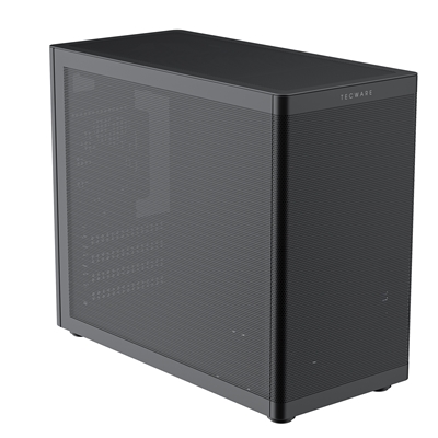 TecWare Fusion 3 mATX Compact PC Case, High Airflow SFF Chassis, 3 Fans Included, Top-Mount ATX/SFX PSU Support, USB-C, Supports 280mm GPU & Dual Radiators, Black image 3