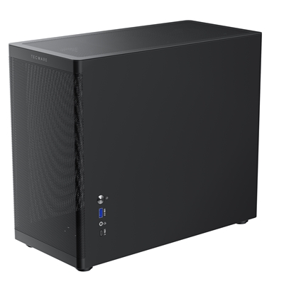 TecWare Fusion 3 mATX Compact PC Case, High Airflow SFF Chassis, 3 Fans Included, Top-Mount ATX/SFX PSU Support, USB-C, Supports 280mm GPU & Dual Radiators, Black image 5
