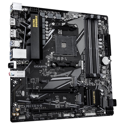 Gigabyte B550M DS3H AC R2 Ultra Durable AMD AM4 Socket Motherboard, Micro-ATX, 4x DDR4 Slots, 2x M.2 Socket, GbE LAN, Wi-Fi 5, 1x DisplayPort / 1x HDMI Port image 2