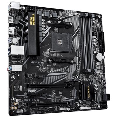 Gigabyte B550M DS3H R2 AMD AM4 Socket Motherboard, Micro-ATX, 4x DDR4 Slots, 2x M.2 Sockets, GbE LAN, 1x DisplayPort / 1x HDMI Port image 3