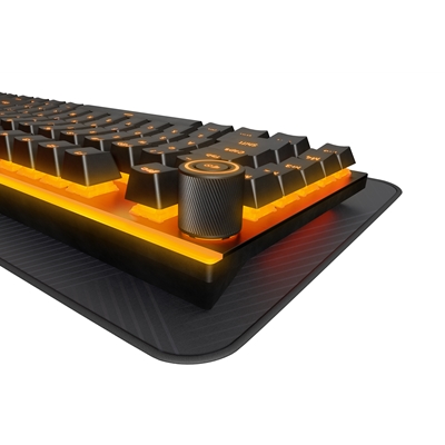 Be Quiet! Light Mount Silent Linear ARGB Mechanical Keyboard, 3D Media Wheel, 5 Macro Keys, silent keystrokes, hot-swappable 5-pin MX-style switch socket image 4
