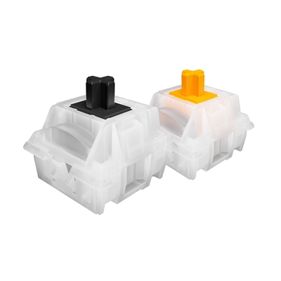 Be Quiet! Light Mount Silent Linear ARGB Mechanical Keyboard, 3D Media Wheel, 5 Macro Keys, silent keystrokes, hot-swappable 5-pin MX-style switch socket image 6