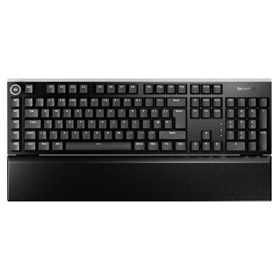 Be Quiet! Light Mount Silent Tactile ARGB Mechanical Keyboard, 3D Media Wheel, 5 Macro Keys, silent keystrokes, hot-swappable 5-pin MX-style switch socket image 2